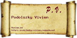 Podolszky Vivien névjegykártya
